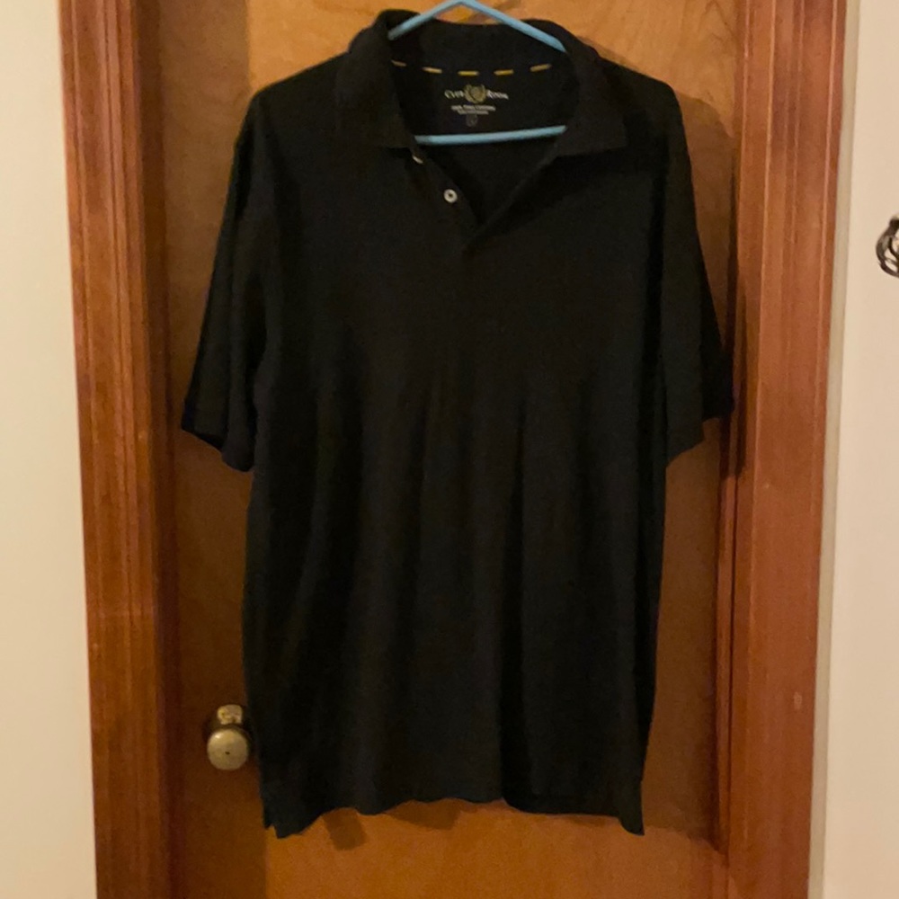 Black Polo Shirt, Large